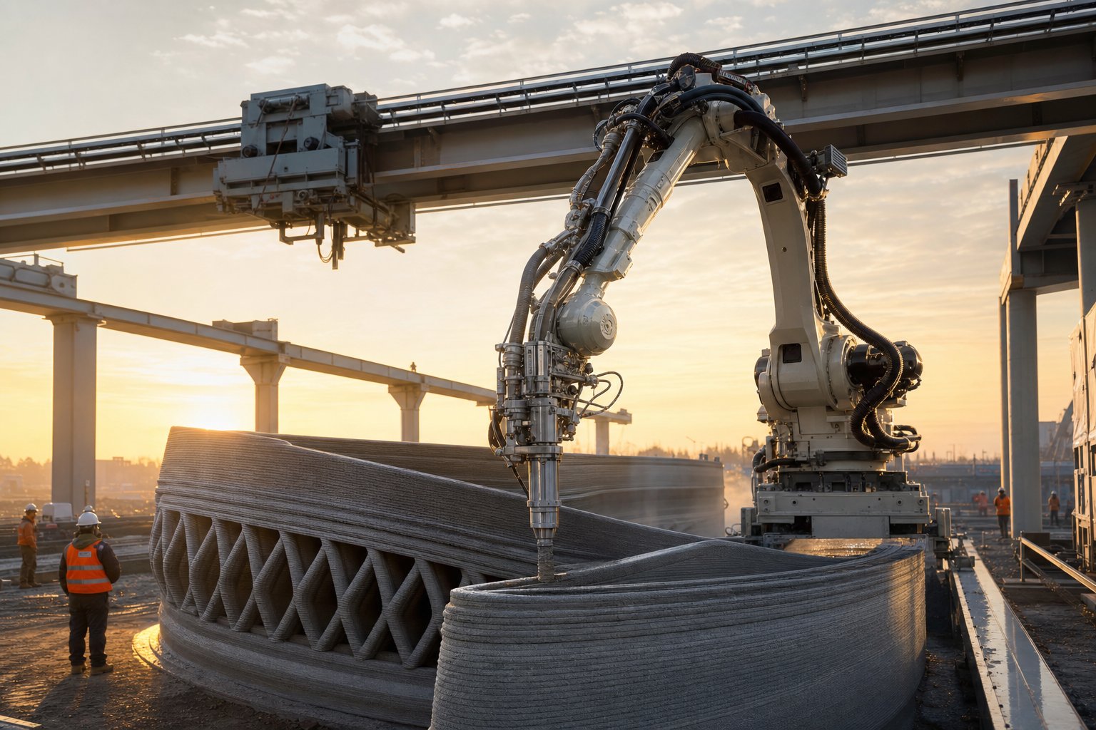 Multi-Meter Robotic 3D Printing: Transforming Infrastructure and Large-Scale Industrial Manufacturing